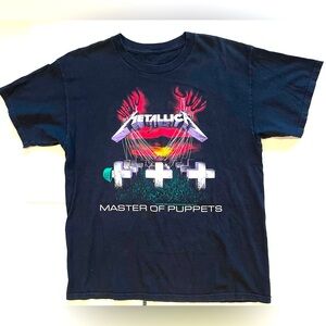 METALLICA BAND TEE—SIZE M/L  MASTER OF PUPPETS—VINTAGE STYLE—2012